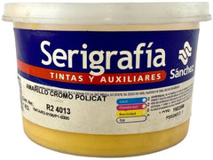 Tinta Serigrafía Policat 1kg Amarillo Cromo R2 4013/23 Sanchez® PSR24023 1 Kilo 01