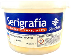 Tinta Serigrafía Inflatex 1kg Amarillo Cromo S4 4013 Sanchez® PSS44013 1 Kilo 01
