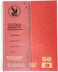 Cuaderno Profesional Espi Go-3 Materias Espiral 120 hojas Cuadro 7mm LyC® Pieza 01