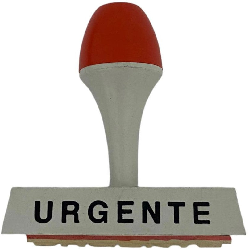 Sello c/leyenda de goma simple "URGENTE" Barrilito® 30006 Pieza 01