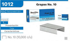 Grapa #10 c/1000 Barrilito® 1012 Caja 7501214908494