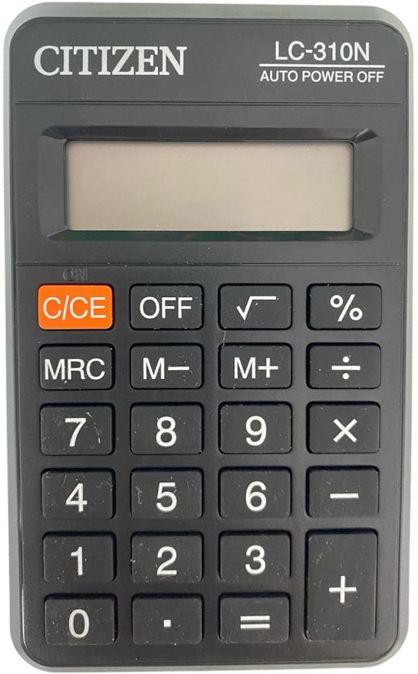 Calculadora Básica Bater. 8 Dígitos Citizen® LC-310N Pieza 4562195133278