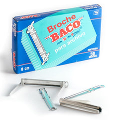 Broches p/Archivo Estándar B-182 c/50 8cm Baco® BB004 Caja 7501174913033 01