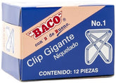 Clips Mariposa Tropicalizado c/12 #1 58×46mm Baco® CL017 Caja 7501174912296 01