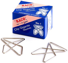 Clips Mariposa Tropicalizado c/12 #1 58×46mm Baco® CL017 Caja 7501174912296 02