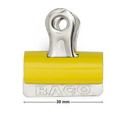 Broche Sujeta Papel Bulldog #100 Amarillo 30mm Baco® BR001 Pieza 7501174910018 01