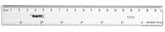 Regla Plástico p/Dibujo 5020 20cm Transparente Baco® RG004 Pieza 7501174950007 01