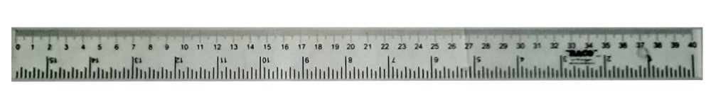 Regla Acrílico con Bisel 40cm Transparente 2040 Baco® Pieza 7501174990065 01