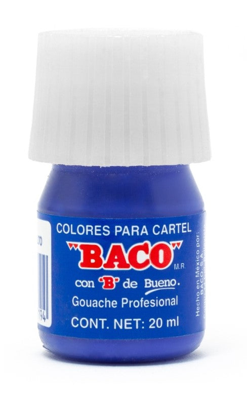 Pintura Cartel Baco Azul Cobalto 20ml #65-A 20ml Baco® PN018 Pieza 7501174997194 01