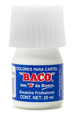 Pintura Cartel Baco Blanco p/Tintas 20ml #72-A 20ml Baco® PN026 Pieza 7501174997279 01