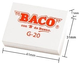Borrador G-20 Grand Blanco 41×31×11mm Baco® GM003 Pieza 7501174994124 01