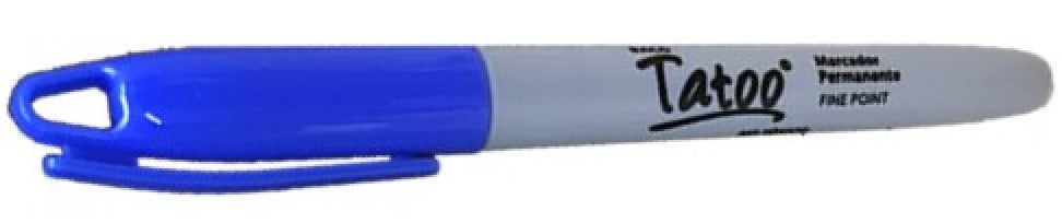 Marcador Permanente Tatoo Azul Fino Baco® MR098 Pieza 7501174961133 01