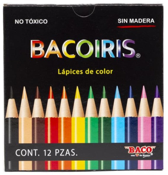 Color sin Madera Bacoiris Cortos Colores Est.c/12 Baco® LP002 Estuche 7501174952520 01