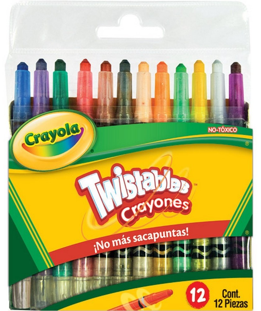 Crayón Girable Mini Twistables® Colores Est.c/12 Crayola® 520712 Estuche 7501058207128 01