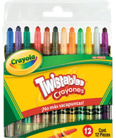 Crayón Girable Mini Twistables® Colores Est.c/12 Crayola® 520712 Estuche 7501058207128 01