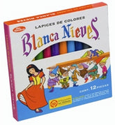 Color de Madera Cortos Blanca Nieves Colores Est.c/12 Lapimex® 45075 Estuche 7501147415021 01