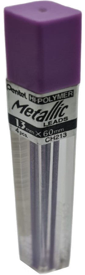 Minas Metallic 1.3×60mm 1.3mm Violeta Tubo c/4 Pentel® CH213M-V Tubo 72512130087 01