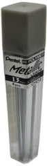 Minas Metallic 1.3×60mm 1.3mm Plata Tubo c/4 Pentel® CH213Z Tubo 72512129302 01