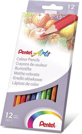 Color de Madera Largos Arts® Hexagonal Colores Est.c/12 Pentel® CB8-12 Estuche 72512245620 01