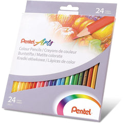 Color de Madera Largos Arts® Hexagonal Colores Est.c/24 Pentel® CB8-24 Estuche 72512245651 01