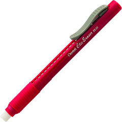 Borrador tipo Lápiz Clic Eraser Grip Rojo Pentel® ZE22-B Pieza 72512178447 01