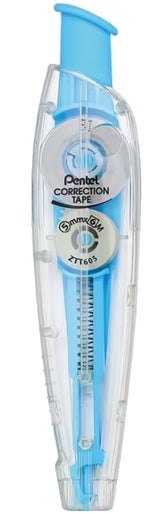 Corrector en Cinta Cuerpo Azul pastel Blanco 5mm×6m Pentel® ZTT605S-WE Pieza 4711577032900 01