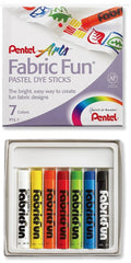 Gis p/Arte Pastel para Tela c/7 Colores Pentel® PTS-7 Estuche 72512009260 01
