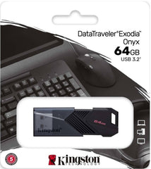 Memoria USB 3.2 Gen1 DataTraveler® 64gb Onyx Exodia™ Kingston® DTXON/64GB Pieza 740617332605