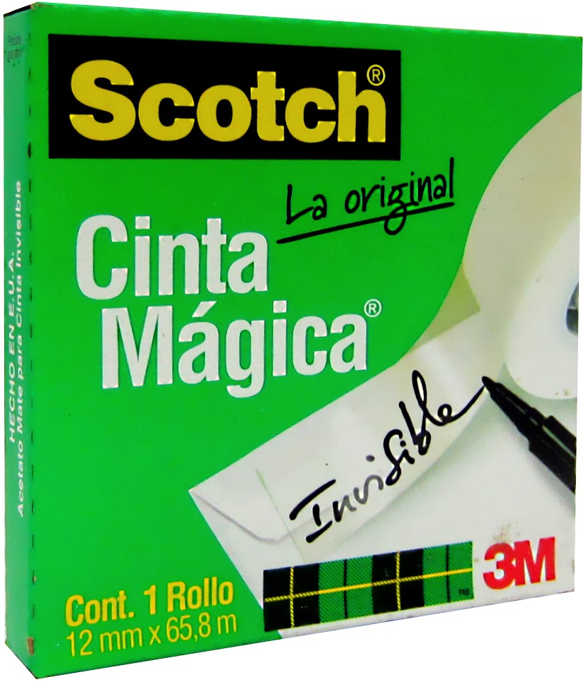 Cinta Adhesiva Invisible #810 Mágica Scotch® Invisible 12mm×65m 3M® Pieza 21200590580