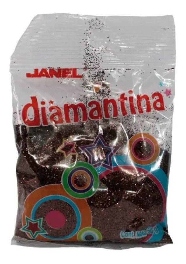 Diamantina Fina C-15 50g Café 11 Janel® D50C150111 Bolsa 01