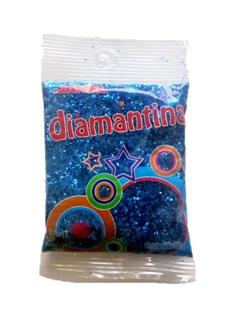 Diamantina Hexagonal C-40 50g Azul Rey 08 Janel® D50C400108 Bolsa 607361572476 01