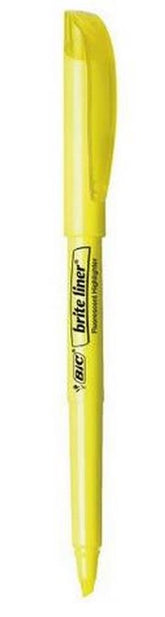 Marcador Textos Marking/Brite Liner Amarillo Neón Bic® 881957 Pieza 70330331679 01