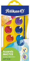 Acuarelas en Plástico Máster Colores c/12 Pelikan® Caja 7501015201138 2