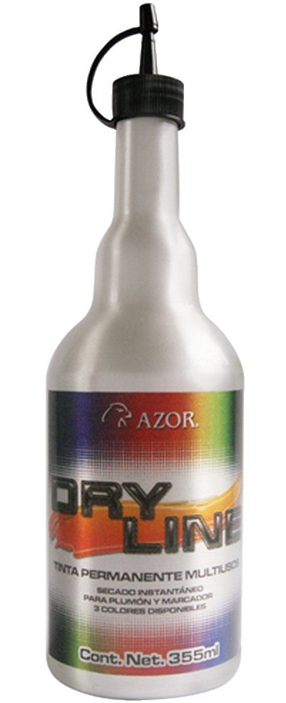 Tinta p/Marcador Dry Line Permanente Negro 355ml AZOR® 2075NE Pieza 7501428701539 01