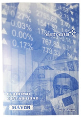 Cuaderno Contabilidad Mayor ó Caja 16 Hojas Estrella® 142 Pieza 602760001428 01
