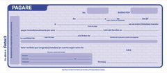 Block Pagares Azul paquete c/2 50 hojas 1/3 Carta Fortec® PA-8600-A 7501281904849
