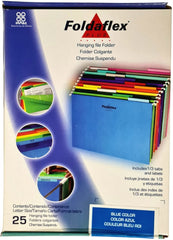 Fólder Colgante Foldaflex Plus c/Jinetes 1/3 c/25 Azul Carta Irasa® CL-6002 Caja 7501249860026 02