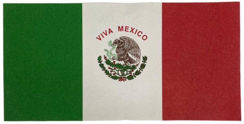 Bandera de México papel Bond Súper Mini 10×5.5cm Proesa® Pieza