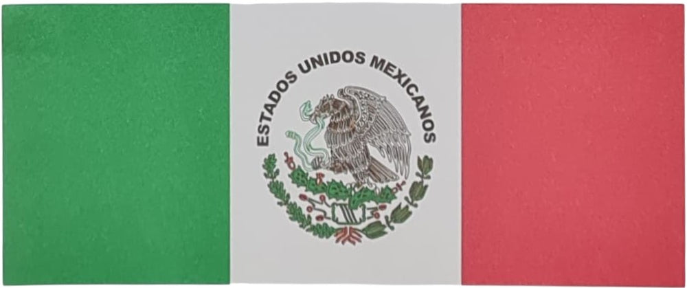 Bandera de México papel Bond Chica 22.5×9.5cm Diz&art® Pieza 7501688506073 01