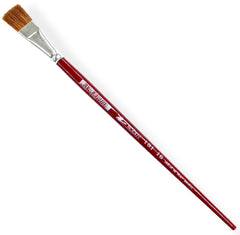 Pincel p/Acrílico 181 Plano pelo Oreja Buey #16 Rojo Largo Rodin® 181-16 Pieza 7501139191605 01