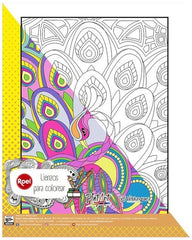 Cartón Forrado con Tela Pavo Real Mandala 28×35cm Roel® PR0LCM016 Pieza 7501858991043 01