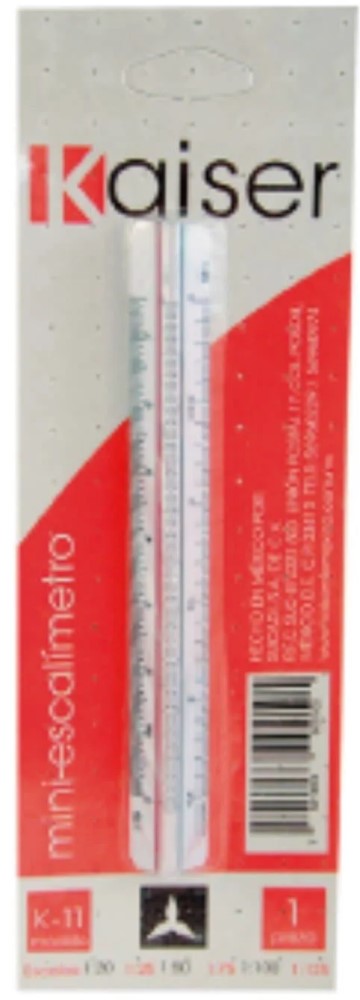 Escalímetro Plástico Mini 10cm Kaiser® K-11 Pieza 7501853902105 2