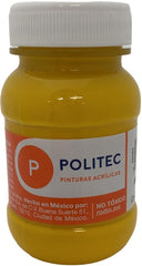 Pintura Acrílica Línea300 100ml Amarillo Medio Politec® #318 Pieza 7501230031831 01
