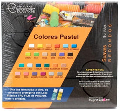 Barras Pastel Suaves Redondos Secos Colores Est.c/24 RODART® 13875 Estuche 7501139174806 2