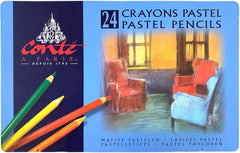 Lápiz p/Arte Crayons Pastel c/24 Colores Conté à Paris® 5444 Estuche 3013645000165