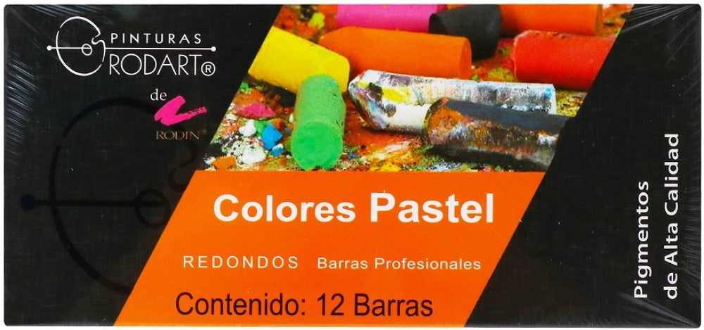 Barras Pastel Suaves Redondos Secos Colores Est.c/12 RODART® 13684 Estuche 7501139170143 3