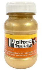 Pintura Acrílica Línea700 #700 Metálico 100ml Oro Politec® Pieza 7501139154693 01