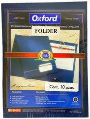Fólder Premium Monogram c/10 Azul Marino Carta Esselte® 10602 Paquete 78787106024 01
