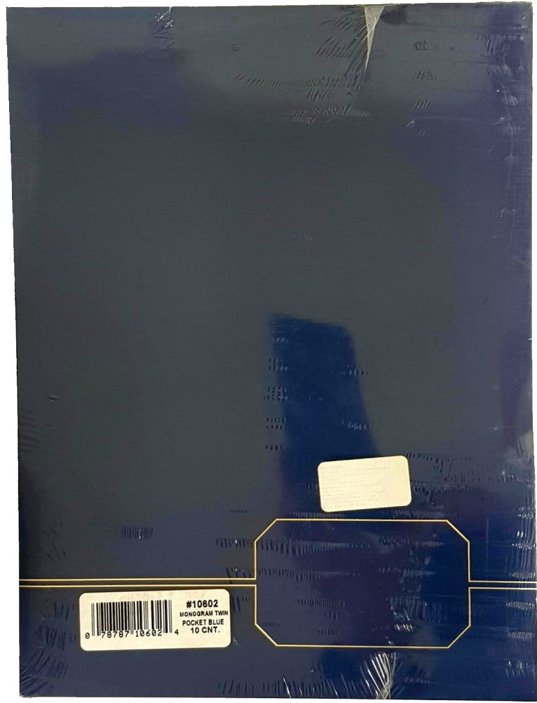 Fólder Premium Monogram c/10 Azul Marino Carta Esselte® 10602 Paquete 78787106024 02