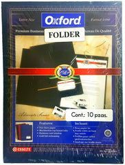 Fólder Premium Advocate c/10 Azul Marino Carta Esselte® 10902 Paquete 78787109025 01